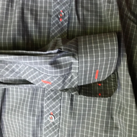 Jared Lang Long Sleeve Window Pane Dress Shirt - Picture 4 of 4